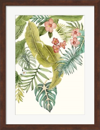 Framed Soft Tropics II Print