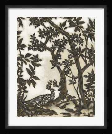 Framed Teahouse Chinoiserie I Print