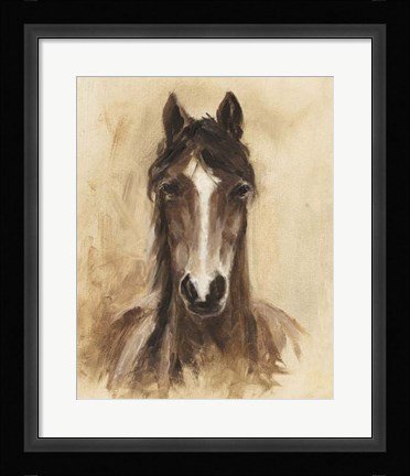 Framed Western Ranch Animals I Print