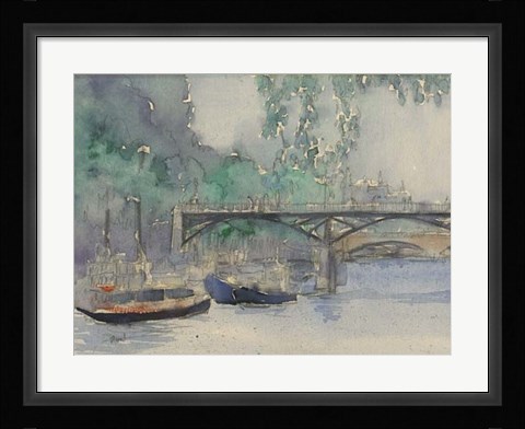Framed Venice Watercolors V Print