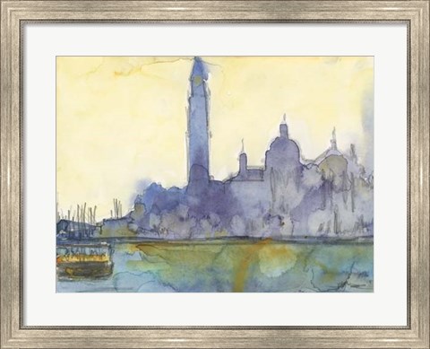 Framed Venice Watercolors VI Print