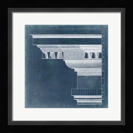 Framed Capital Blueprint V Print