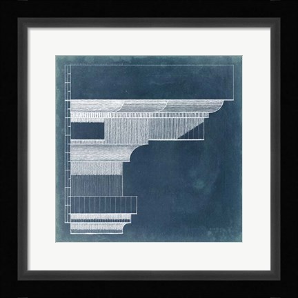 Framed Capital Blueprint VI Print