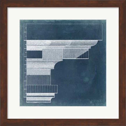 Framed Capital Blueprint VI Print