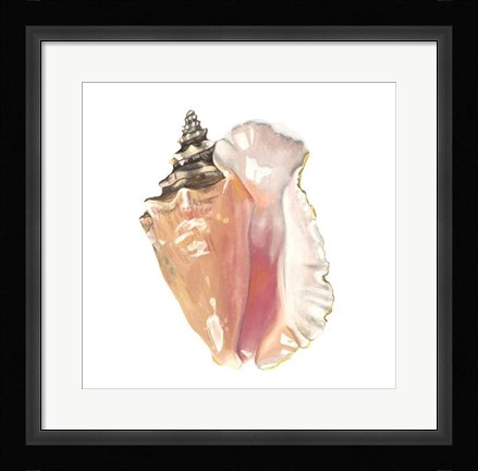 Framed Seashore Souvenirs I Print