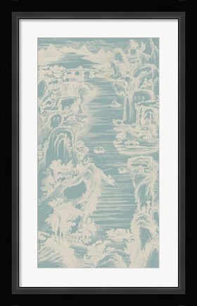 Framed Chinese Bird's-eye View in Spa I Print