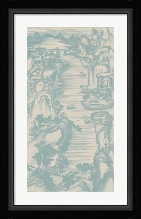 Framed Chinese Bird's-eye View in Spa II Print