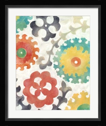 Framed Batik Suzani II Print