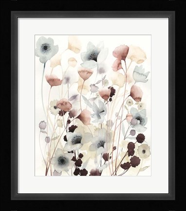 Framed Bespoken Blossoms I Print