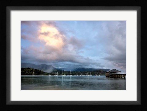 Framed Rains at Hanalei Print