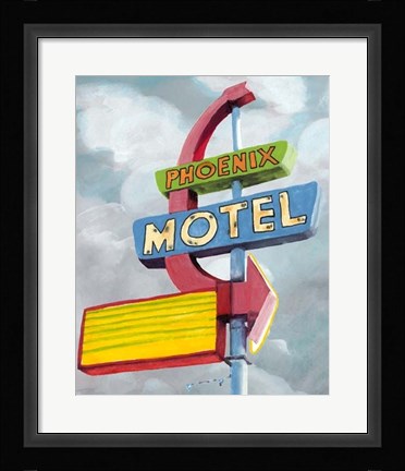 Framed American Roadside II Print