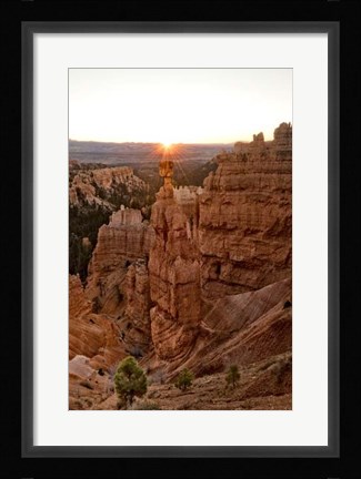 Framed Sunstar Over Thor's Hammer Print