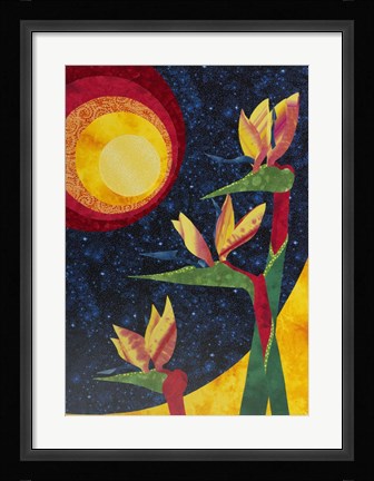 Framed Birds Of Paradise Print