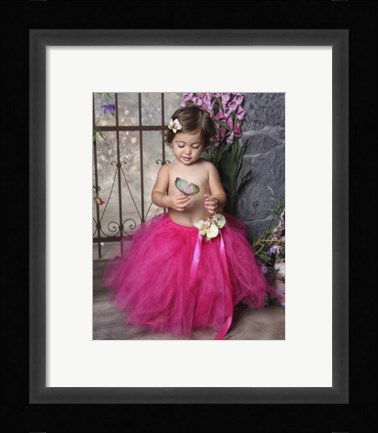 Framed Beauty and the Butterfly Print