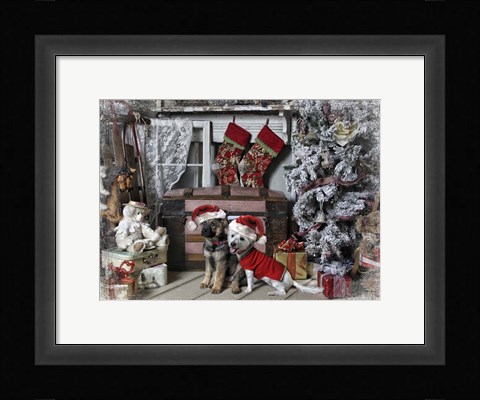 Framed Awaiting Santa Print