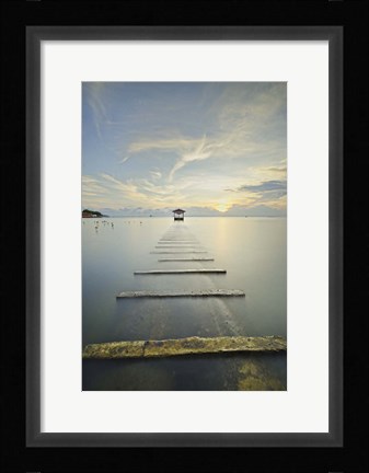 Framed Ocean Train Print