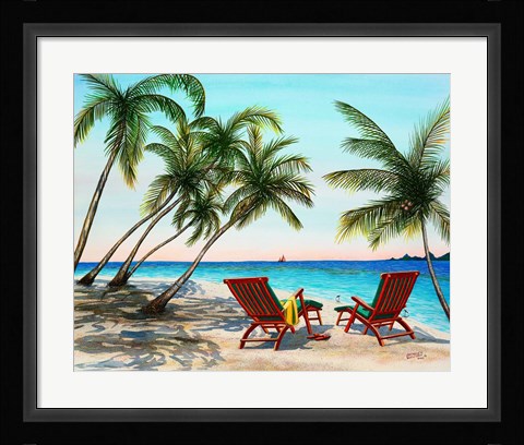 Framed Tropical Vacation Print