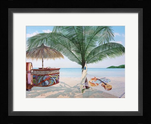 Framed Tiki Bar Print