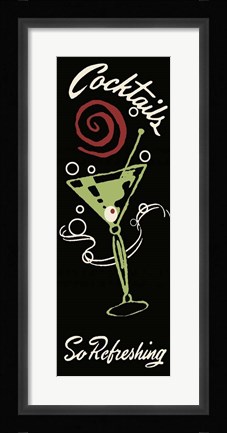 Framed Cocktails So Refreshing Print