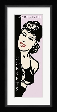 Framed Smart Styles Corsets Print