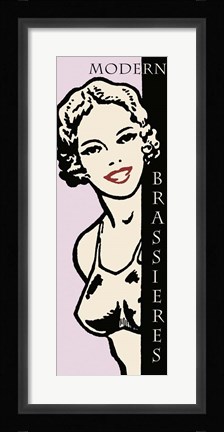 Framed Modern Brassieres Print