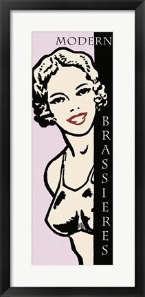 Framed Modern Brassieres Print