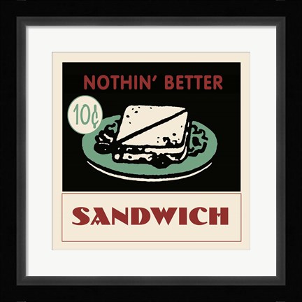 Framed Sandwich Print