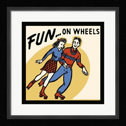 Framed Fun...On Wheels Print