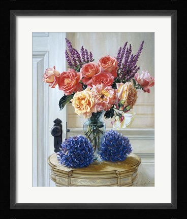 Framed Old Roses Print