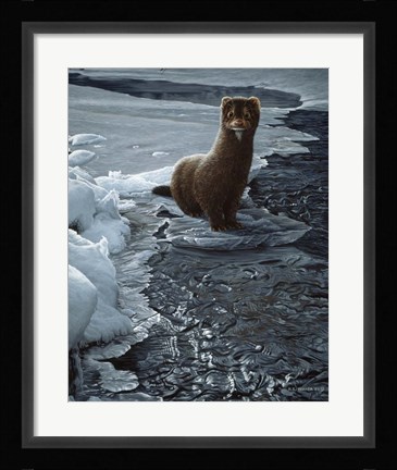 Framed Icy Creek- Mink Print