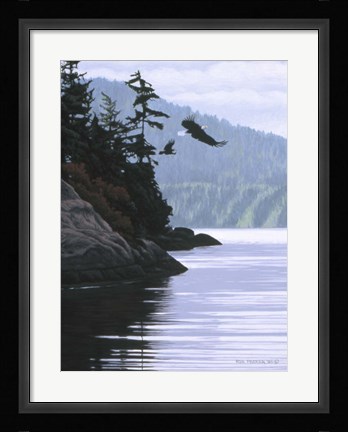 Framed Two Eagles Print