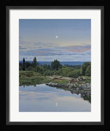 Framed Lunar Reflection Print
