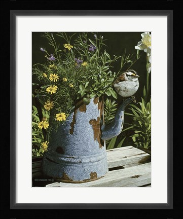 Framed Coffee Pot Print