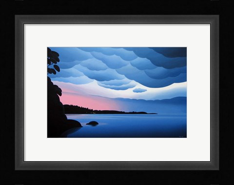 Framed Shore Lights Print