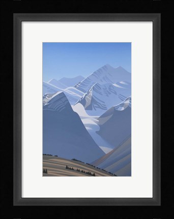 Framed Mountains Print