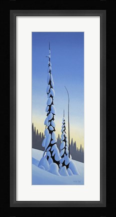 Framed Winter Spruce Print