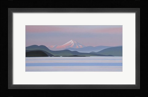 Framed Mount Baker - Evening Print
