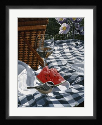 Framed Checkered Cloth Print