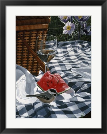 Framed Checkered Cloth Print