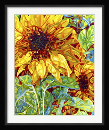 Framed Summer In The Garden Print