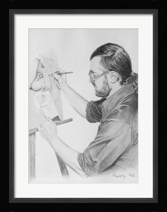 Framed Self Portrait Print