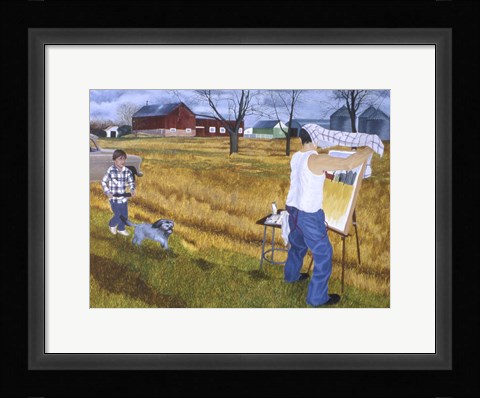 Framed Looks Like Rain Print