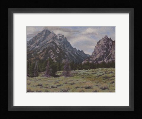 Framed Teton View Print
