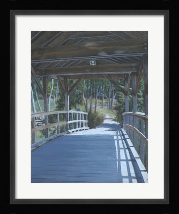 Framed Plein Air Covered Bridge Print