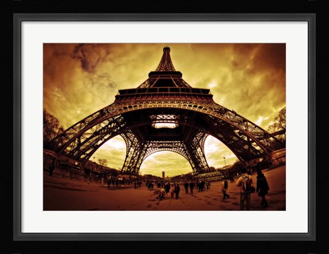 Framed Eiffel Apocalypse Color Print