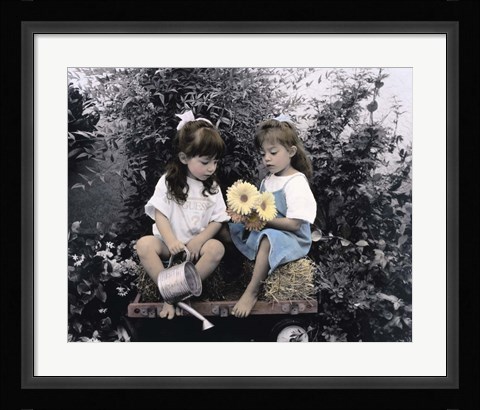 Framed Garden Girls Print