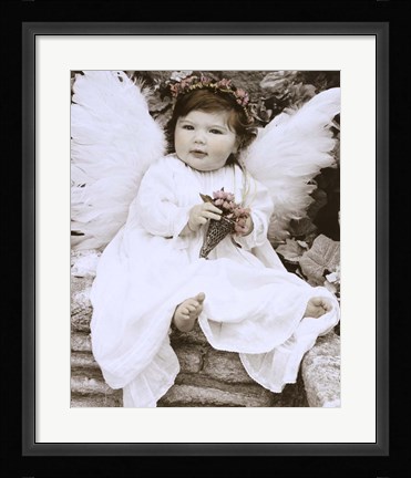 Framed Baby Angel Print