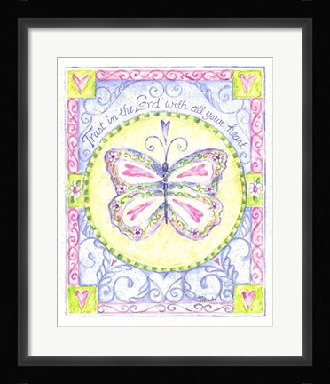 Framed Trust in the Lord with All Your Heart Print