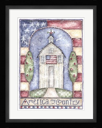 Framed America My Country Print