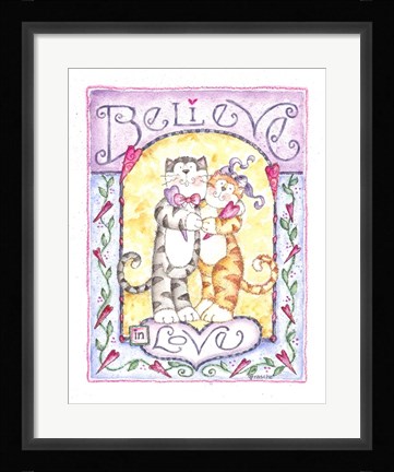 Framed Believe In Love Print